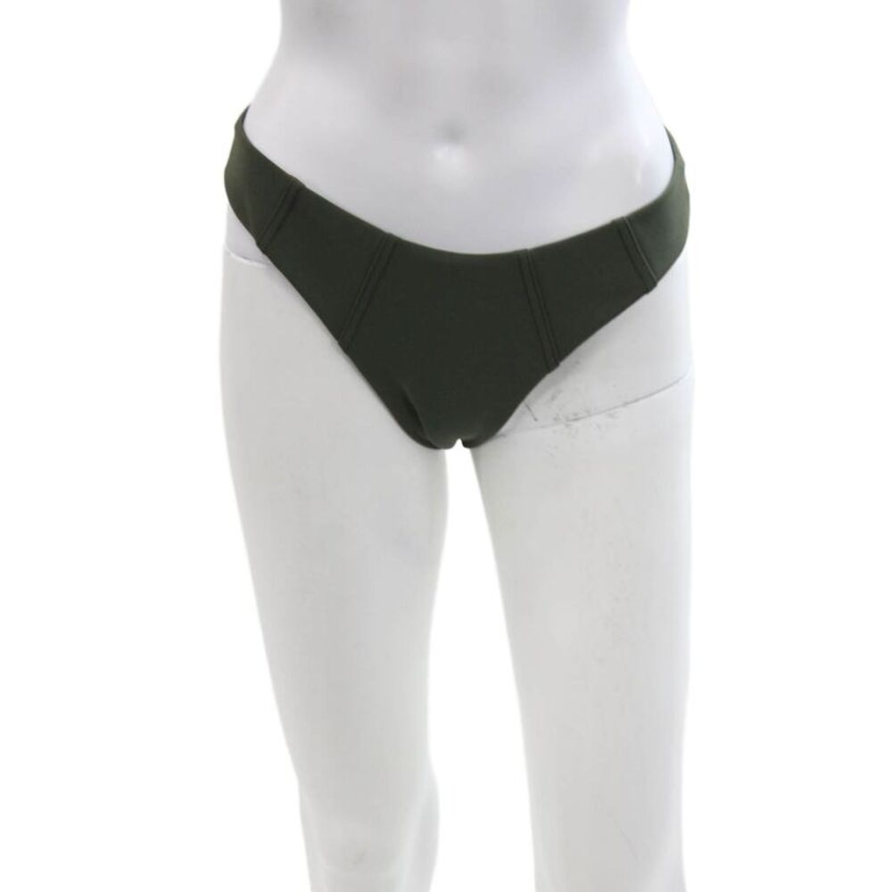 SIMKHAI Womens Zora Seamed Bikini Bottoms - Army Size S
